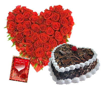 Valentine Flowers & Cake are Best Gift for Your Sweetheart