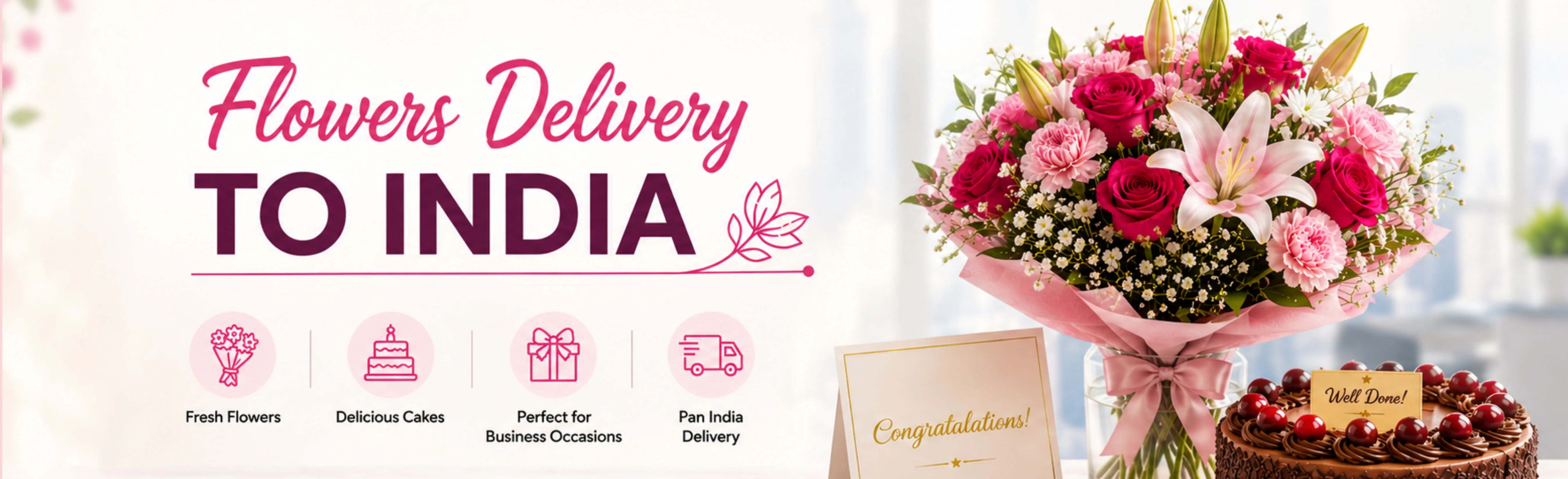 Flowers delivery to India as an unparalled option to celebrate business occasions and project success Flowers delivery to India as an unparalled option to celebrate business occasions and project success