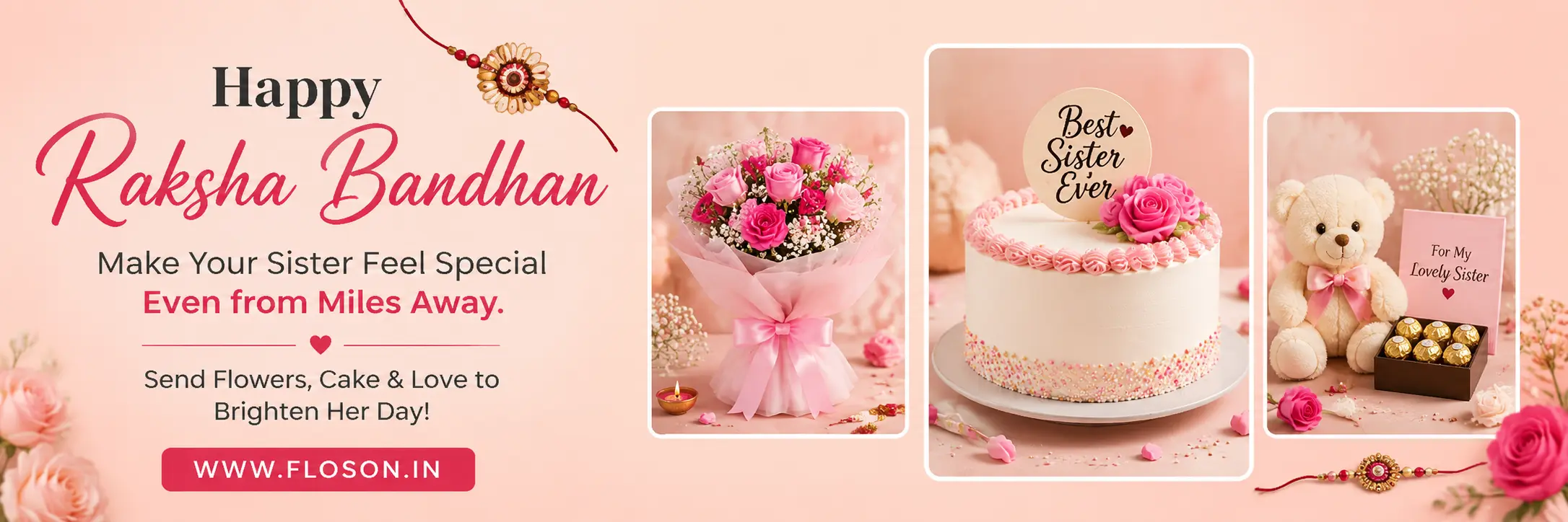 Make your sister feel special this rakshabandhan despite of staying away from her!