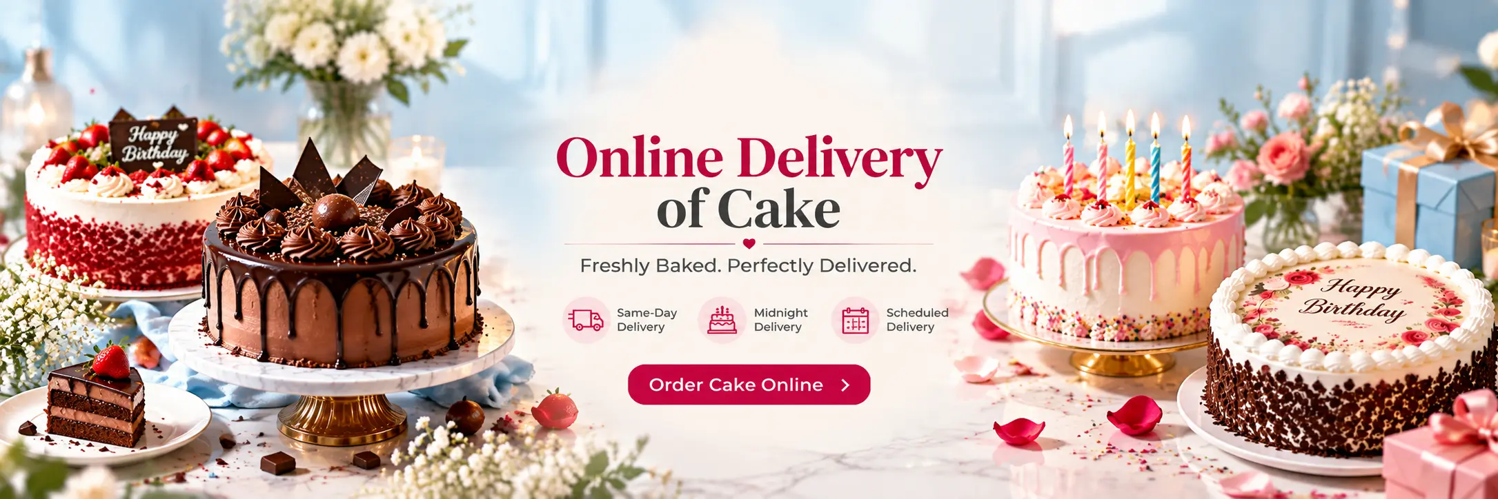 Online delivery of cake! Online delivery of cake!