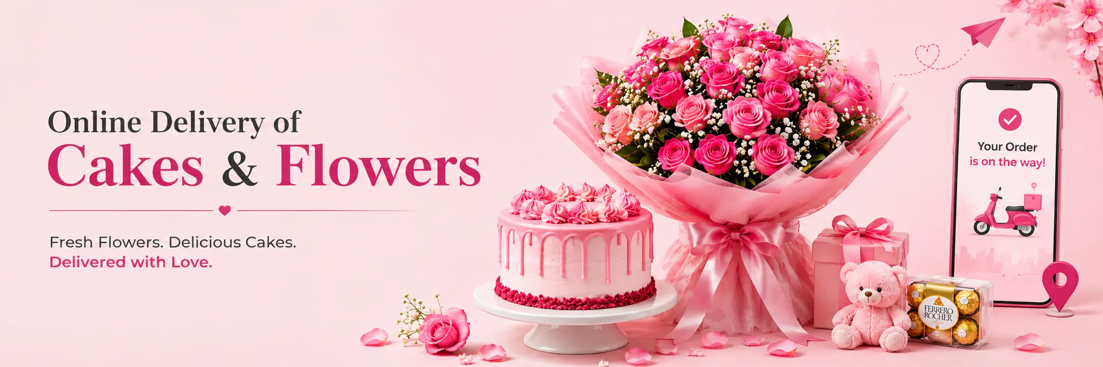 Online delivery of cakes and flowers!