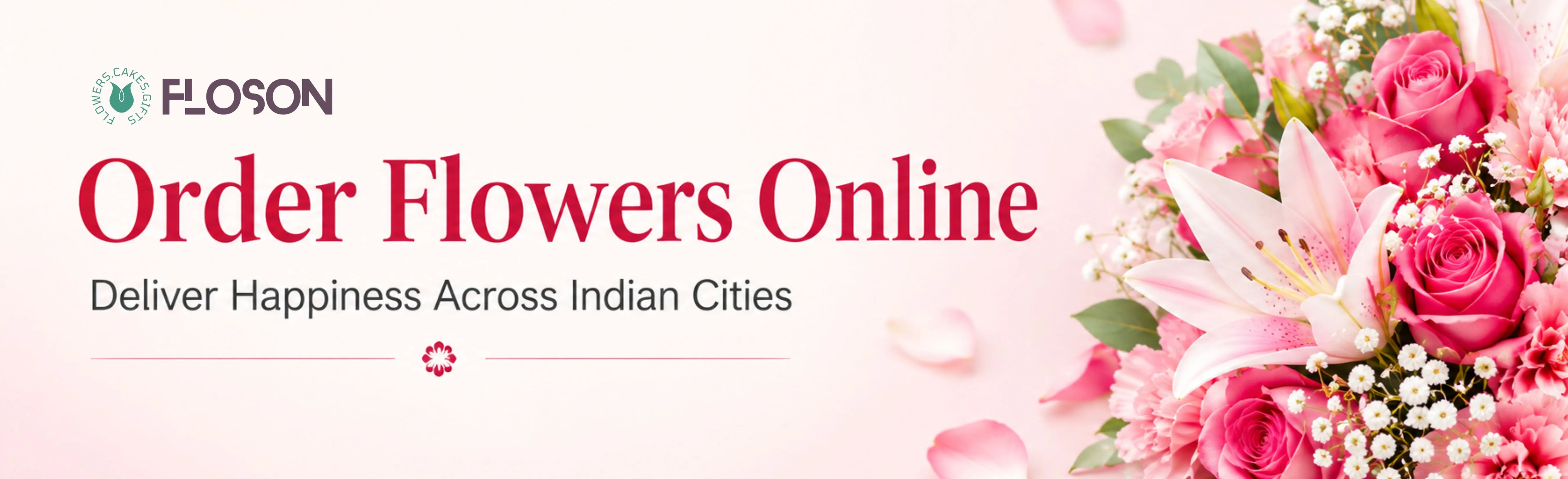 Order online and deliver the flowers! Order online and deliver the flowers!