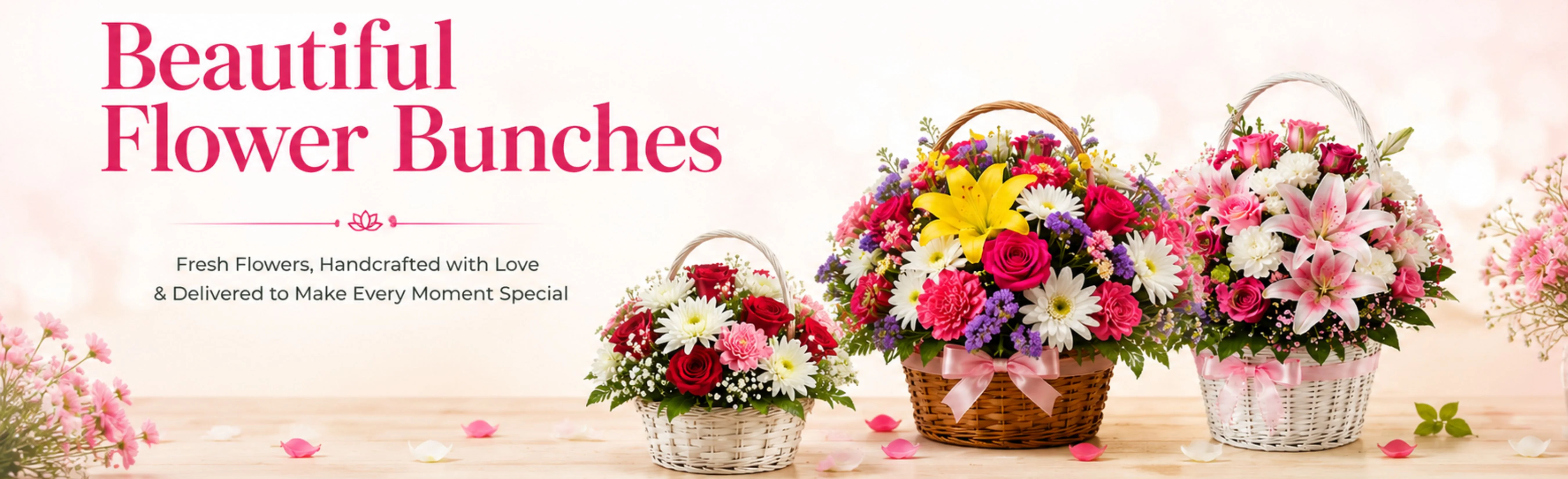 The Allure of Flowers with Basket The Allure of Flowers with Basket