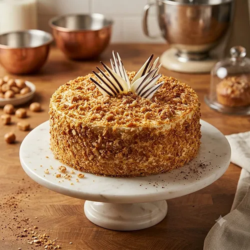 1 kg Eggless Butterscotch Cake 1 kg Eggless Butterscotch Cake