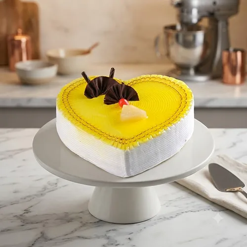 1 kg Heart Shape Pineapple Cake 1 kg Heart Shape Pineapple Cake