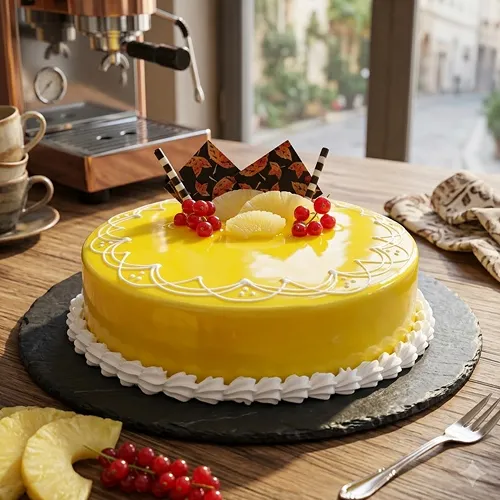 Eggless Pineapple Cake Eggless Pineapple Cake