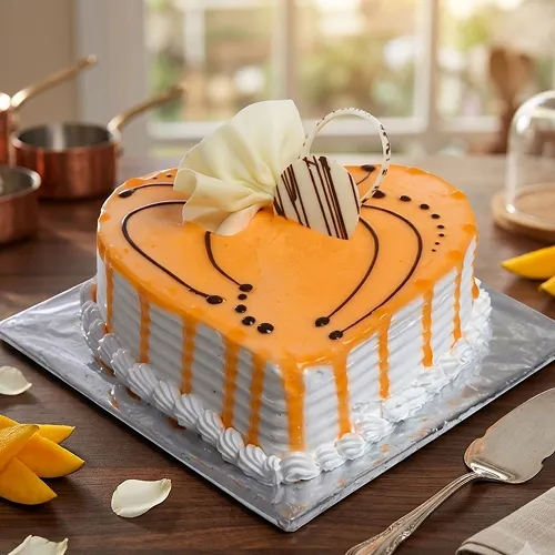 1 kg Heart Shape Butterscotch Cake 1 kg Heart Shape Butterscotch Cake