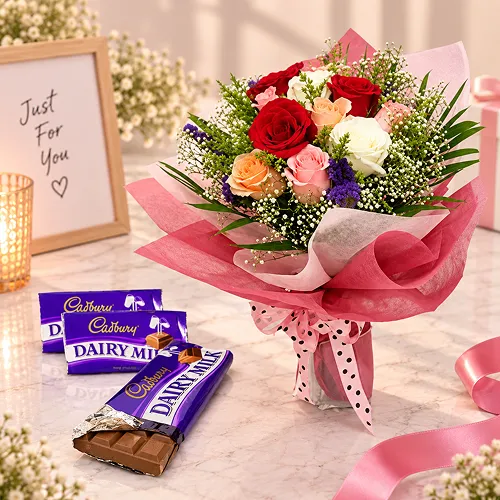 12 Roses with Chocolates 12 Roses with Chocolates