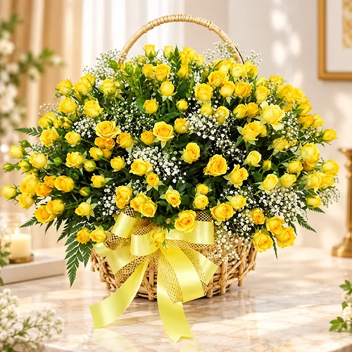120 yellow roses 120 yellow roses