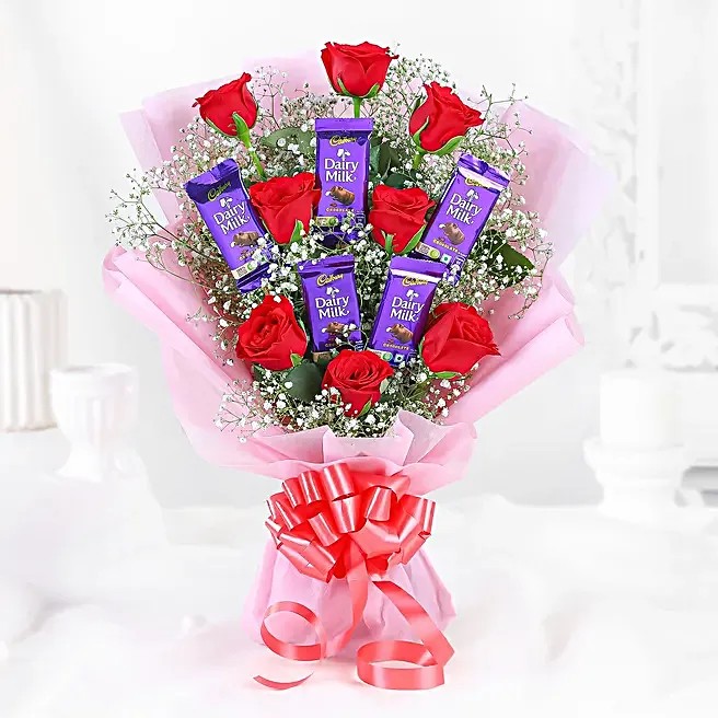 Rosy Delight Chocolate Bouquet Rosy Delight Chocolate Bouquet