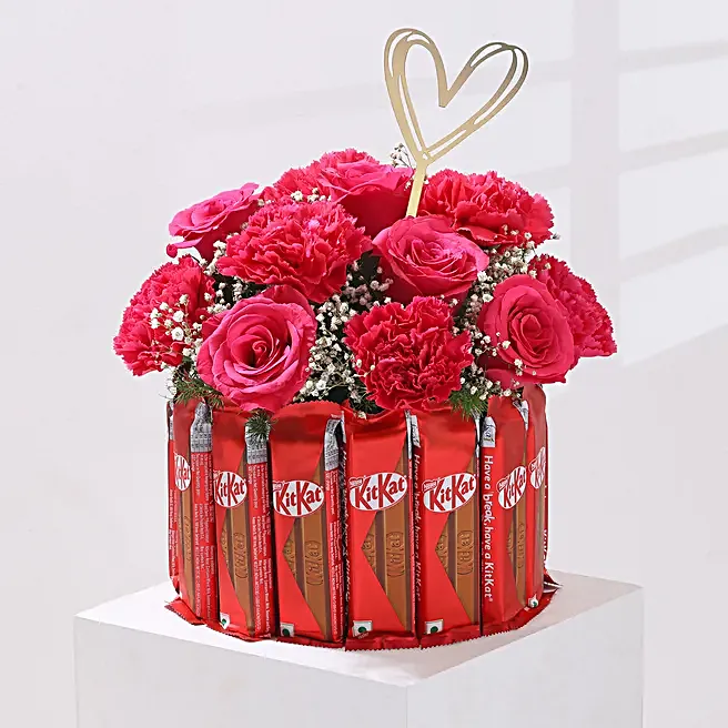 Golden Heart Choco Floral Bouquet Golden Heart Choco Floral Bouquet
