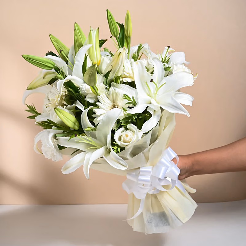 Pure White Elegance Bouquet