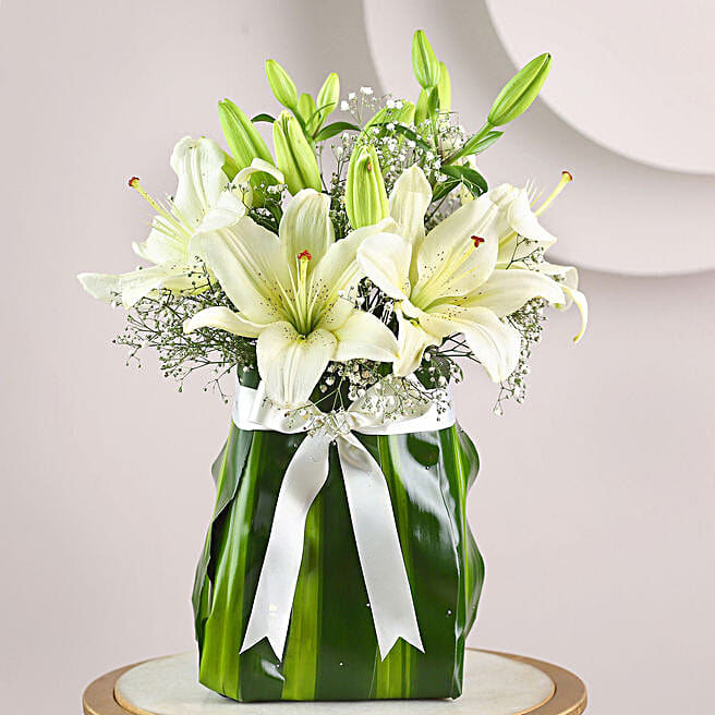 White Lily Grace Bouquet