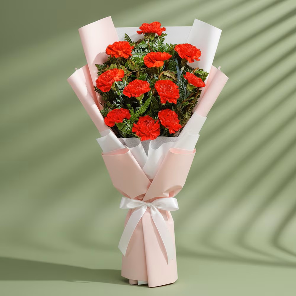 Blush Carnation Charm Bouquet