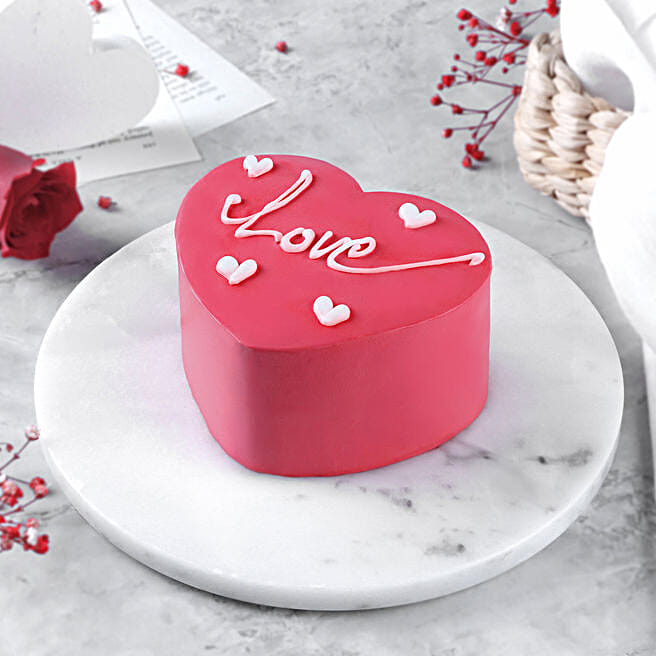 Heart Shape Chocolate Cream Cake