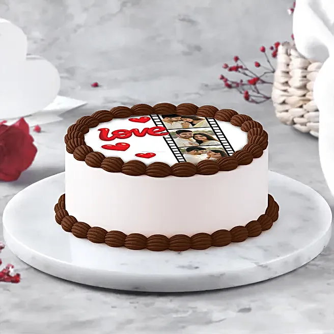 Personalized Chocolate Photo Cake- 250 gm
