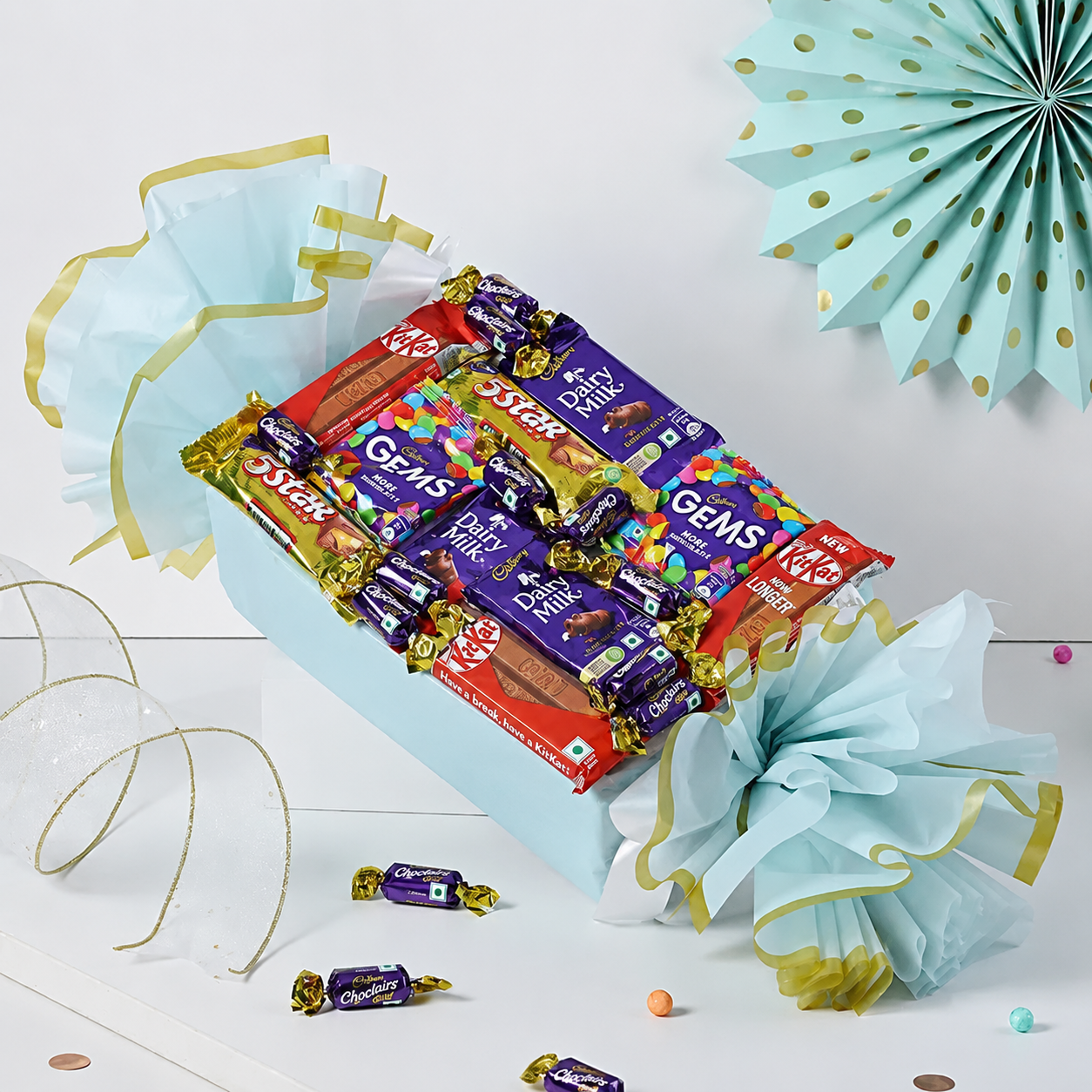 Blue Choco Treat Bouquet