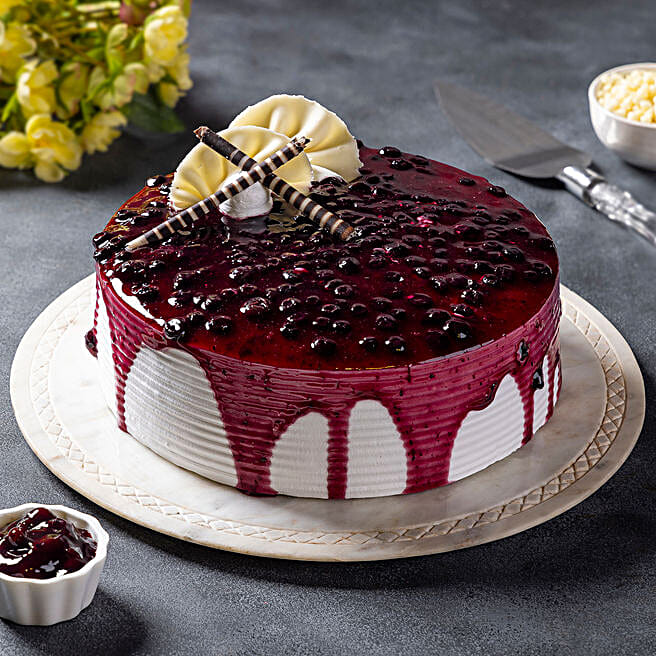 Blueberry Cream Cake