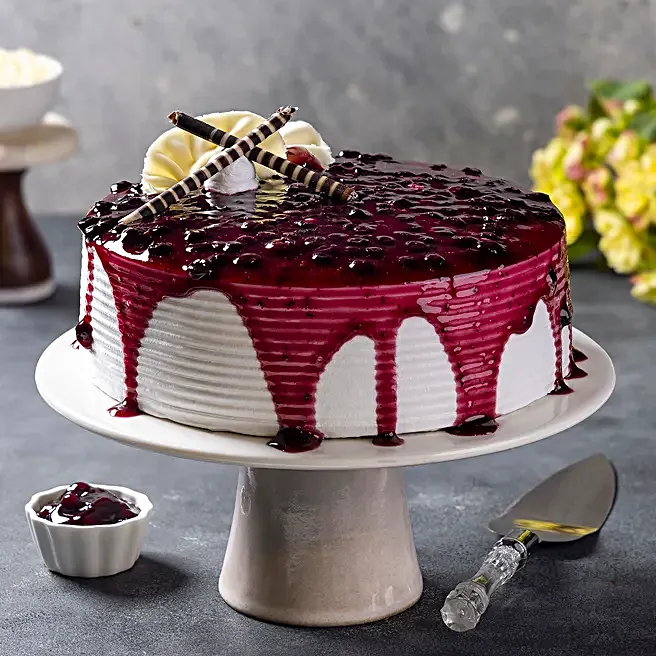 Blueberry Cream Cake