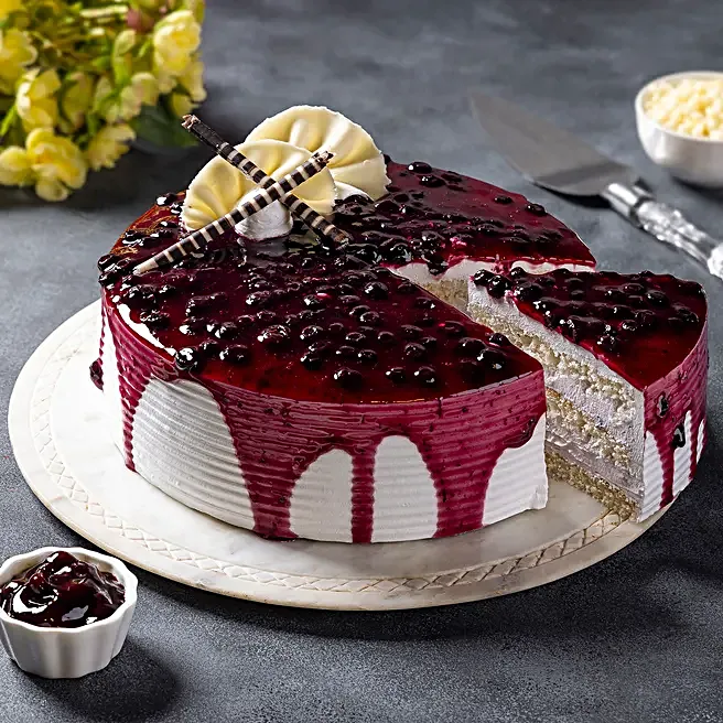 Blueberry Cream Cake