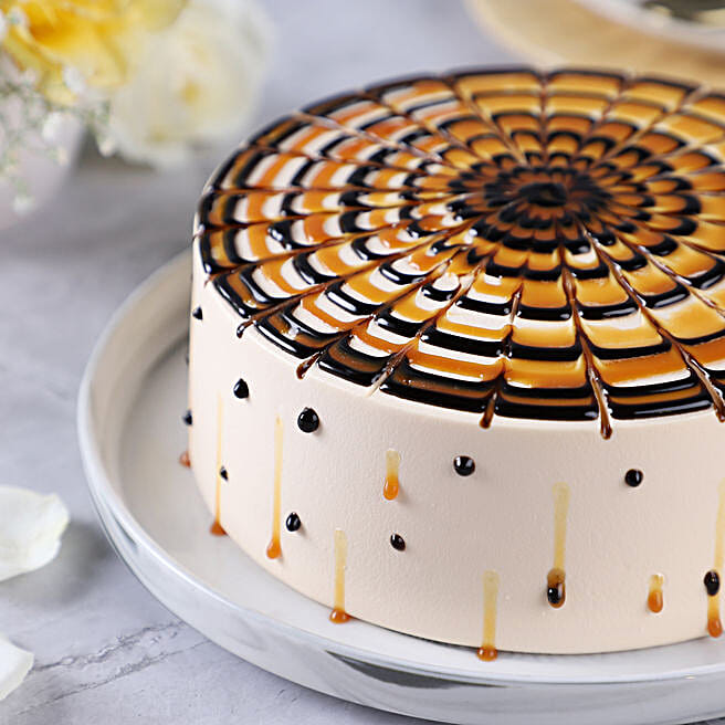 Butterscotch Cream Celebration Cake
