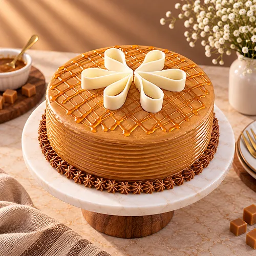 Lush Caramelt Cake- 500 gm Lush Caramelt Cake- 500 gm