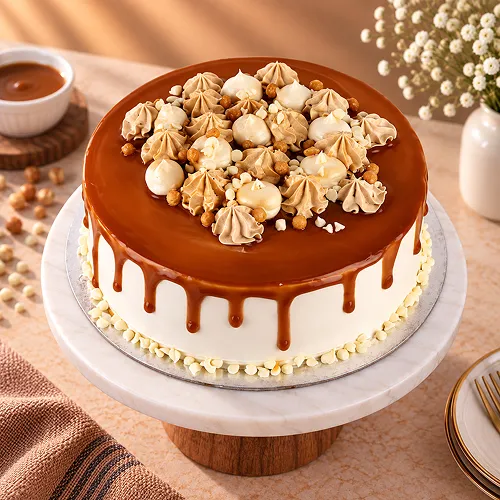 Cream Drop Caramel Cake- 500 gm Cream Drop Caramel Cake- 500 gm