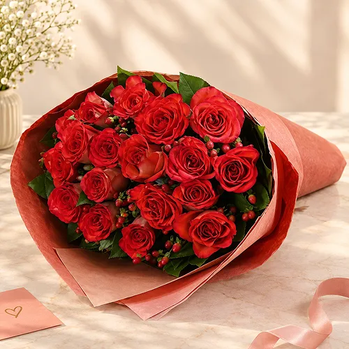 18 Red Roses Bunch 18 Red Roses Bunch