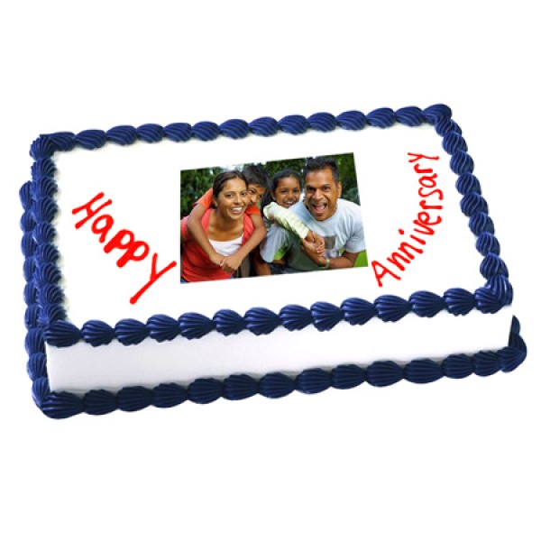 3kg Anniversary Photo Cake Eggless 3kg Anniversary Photo Cake Eggless