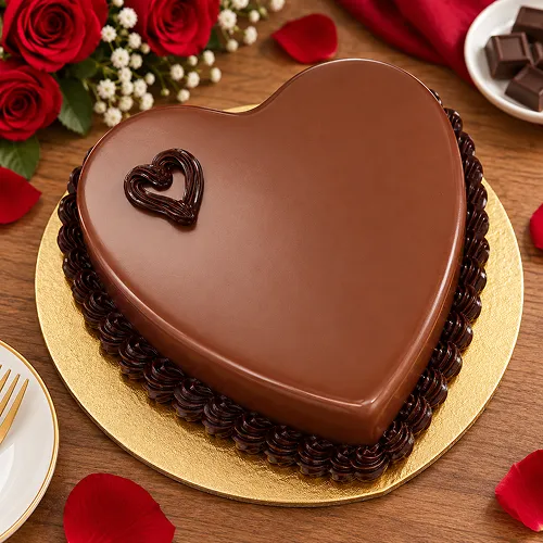 Heart Shape Chocolate cake Heart Shape Chocolate cake
