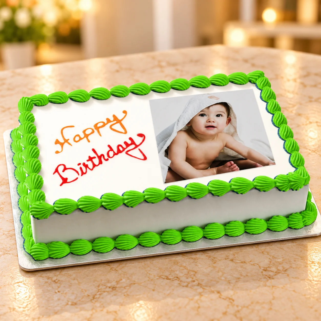 2kg Photo Cake Pineapple