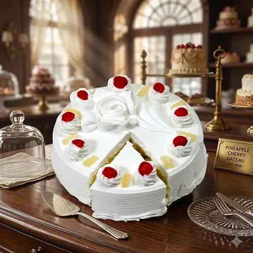 500 gm Eggless Pineapple Cake 500 gm Eggless Pineapple Cake