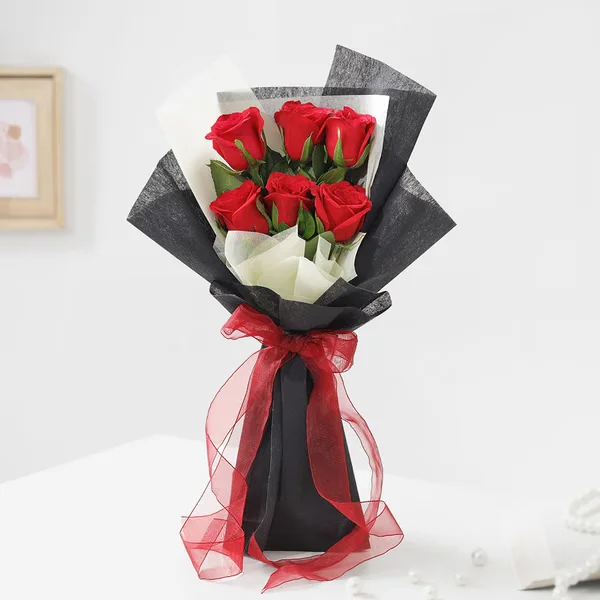 6 Red Roses Bunch 6 Red Roses Bunch
