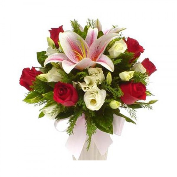 Roses with Lily