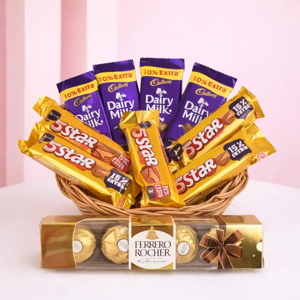 Basket Full of Chocolate Basket Full of Chocolate
