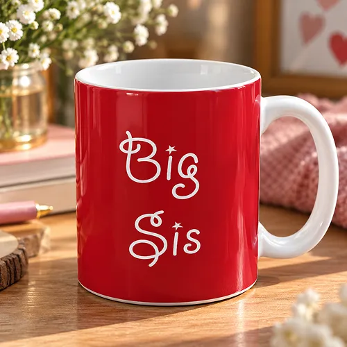 Big Sis Stylish Text Printed Ceramic Mug Big Sis Stylish Text Printed Ceramic Mug