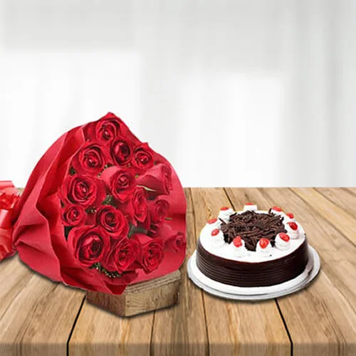 Black Forest and Flowers Deluxe Black Forest and Flowers Deluxe