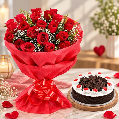 Black Forest and Flowers Premium Black Forest and Flowers Premium