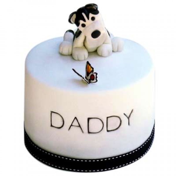 Black & White Dog Cake 2kg Black & White Dog Cake 2kg