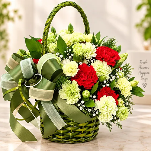 Carnation Basket