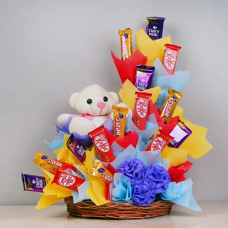 Choco Teddy Bouquet For Birthday