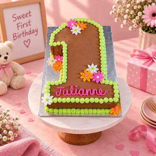 Chocolaty 1st Birthday Cake 2.5kg Chocolaty 1st Birthday Cake 2.5kg