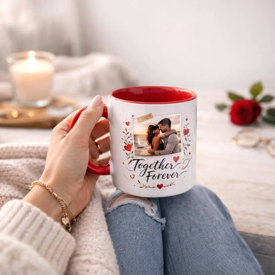Custom Coffee Mug Personalized Photo Text Ceramic Cup