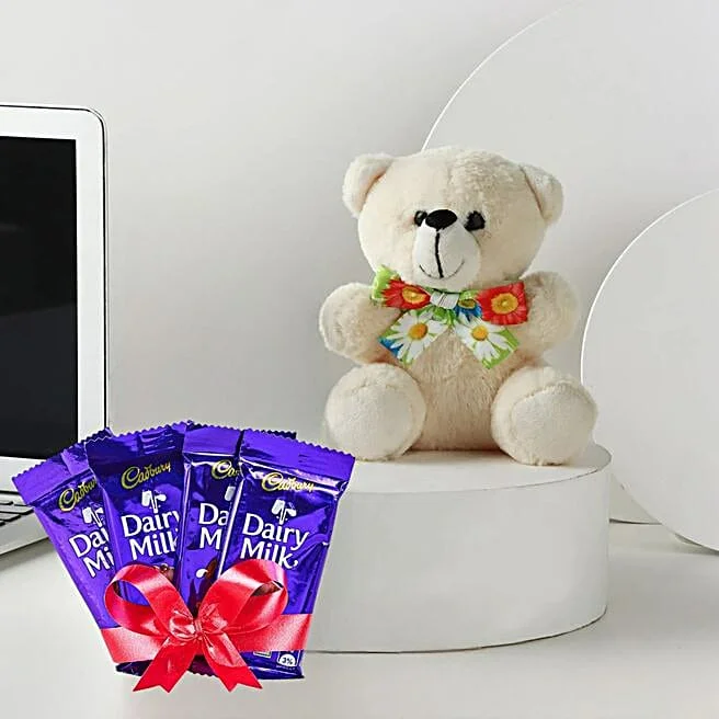 Dairy Milk Chocolates With Teddy Dairy Milk Chocolates With Teddy