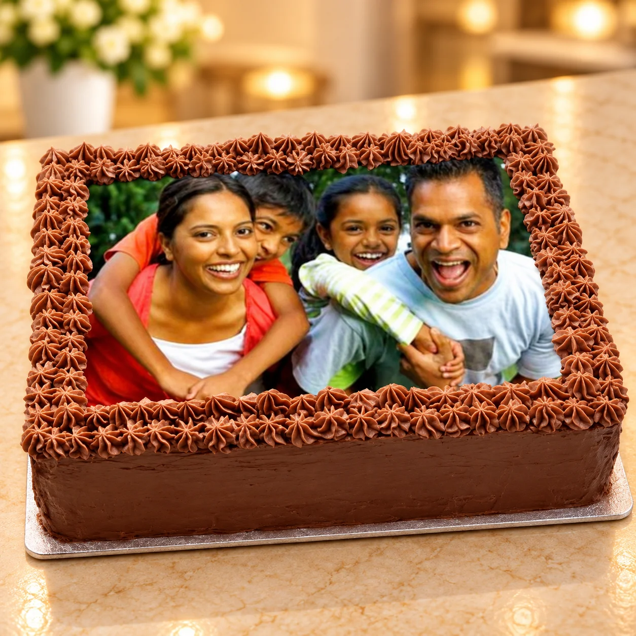Delicious Chocolate Photo Cake 2kg