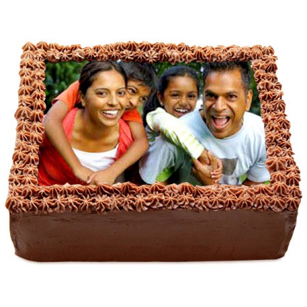 Delicious Chocolate Photo Cake 1kg