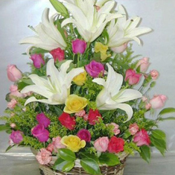 Charming Blooms Basket
