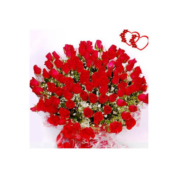 Valentine 100 roses