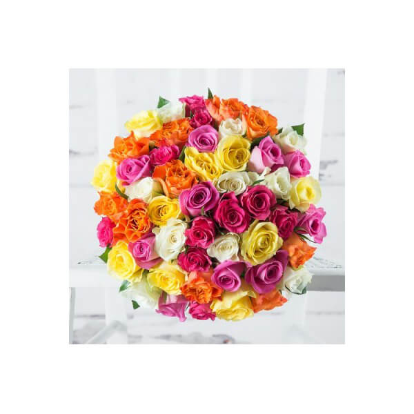 Vibrant 100 Mix Roses