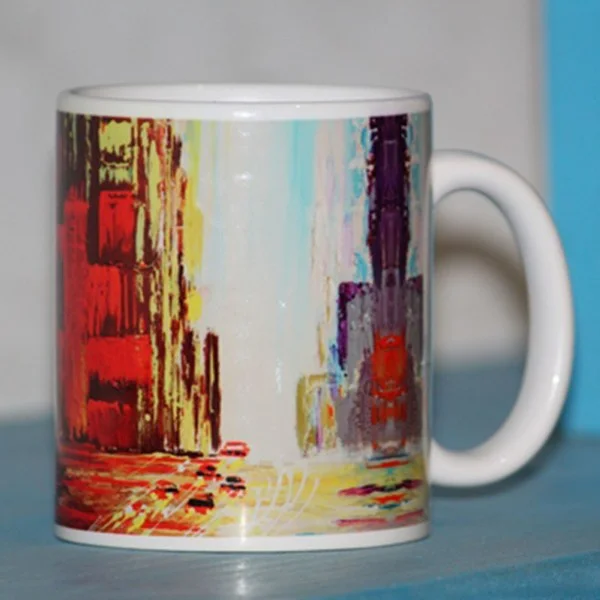 Everyday Coffee Mug With Handmade Block Print Box Everyday Coffee Mug With Handmade Block Print Box